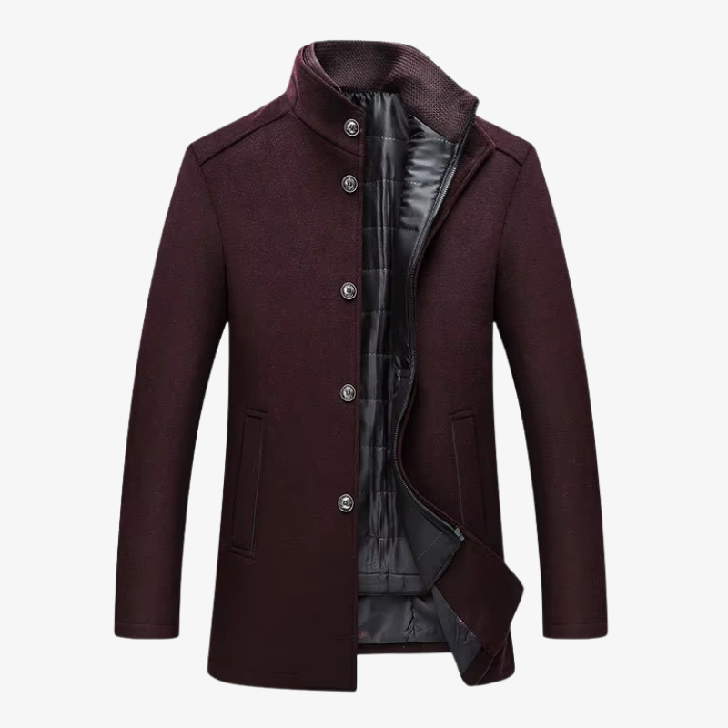 The Manhattan Structured Wool-Blend Overcoat