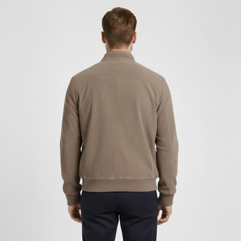 The Kensington Premium Suede Bomber Jacket