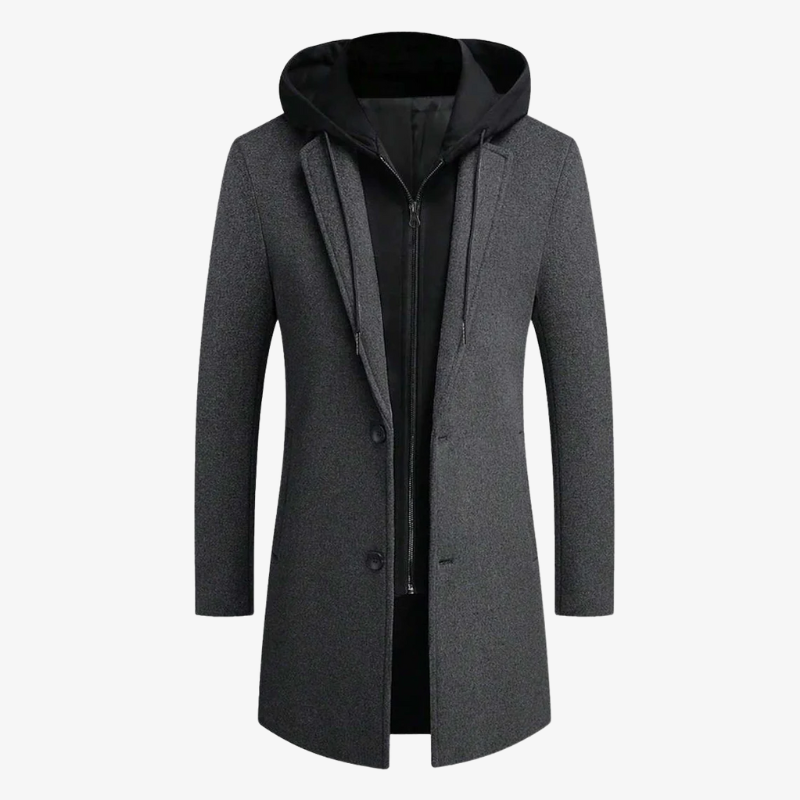 The Hudson Hooded Executive Overcoat
