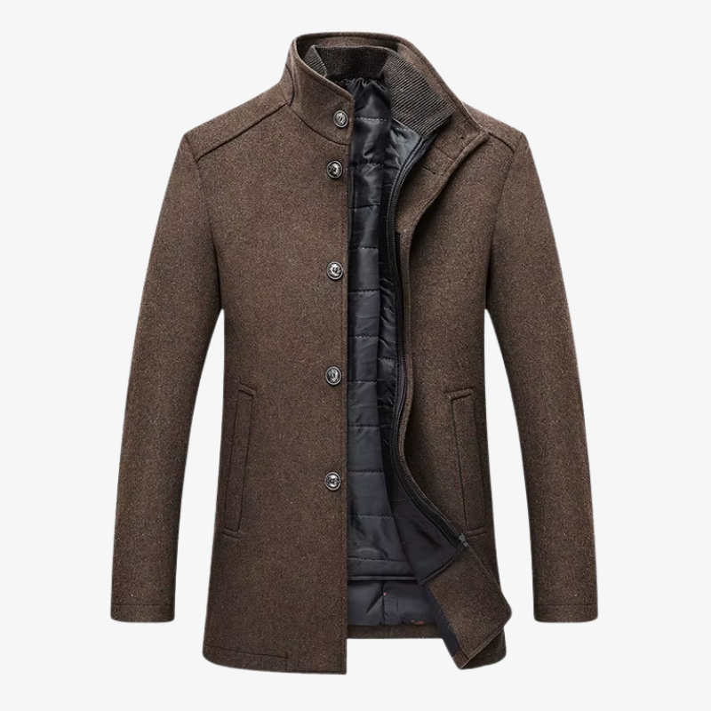 The Manhattan Structured Wool-Blend Overcoat