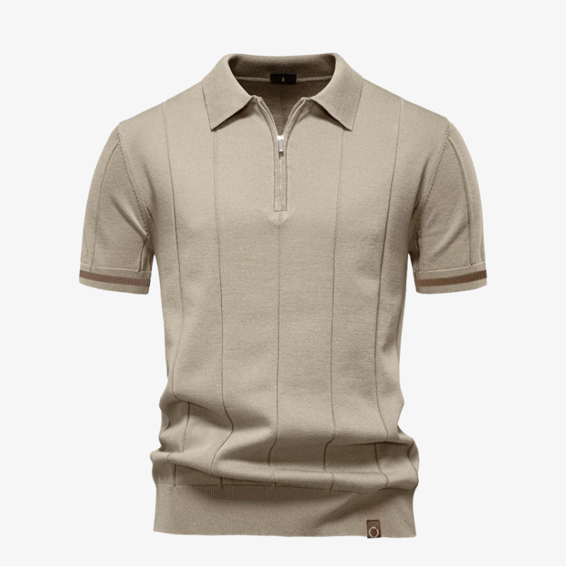 The Dallas Quarter-Zip Performance Knit Polo