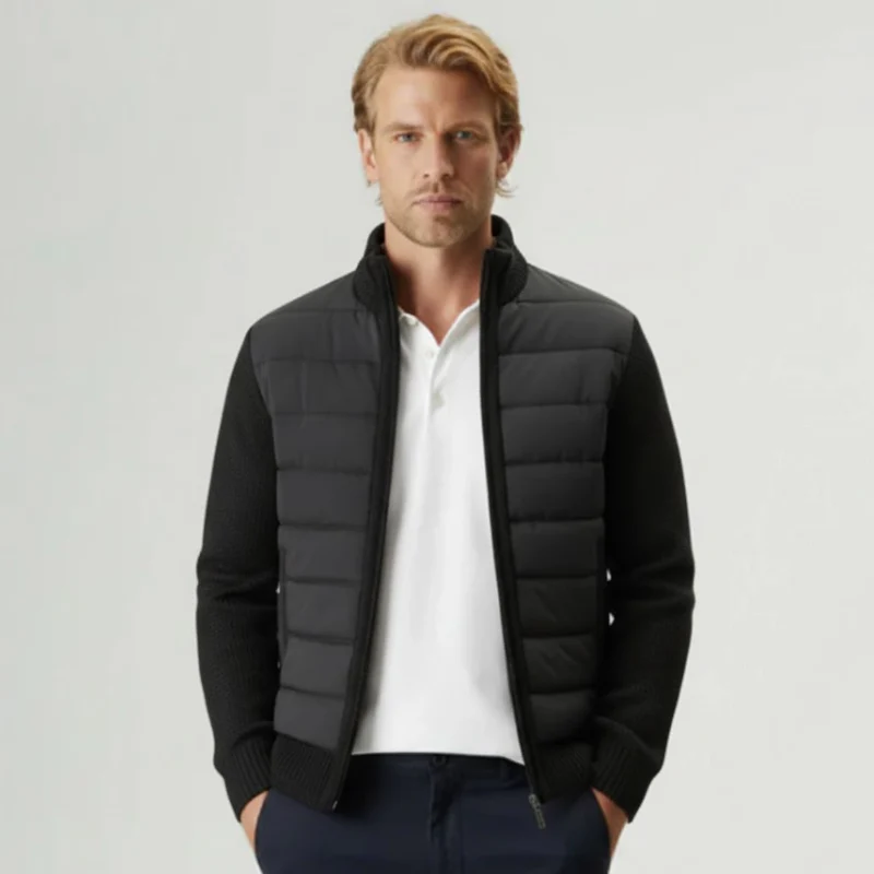 The Vail Hybrid Puffer Cardigan