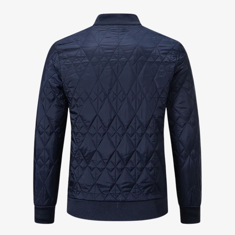 The Mayfair Diamond-Quilted Bomber Jacket