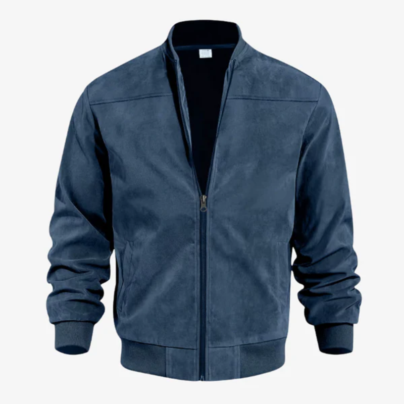 The Kensington Premium Suede Bomber Jacket