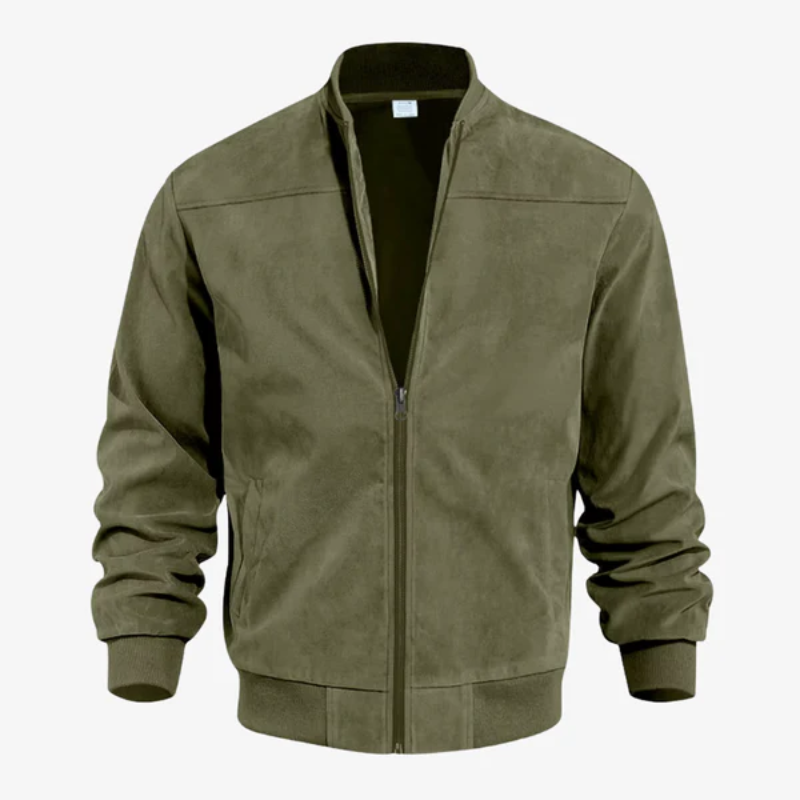 The Kensington Premium Suede Bomber Jacket