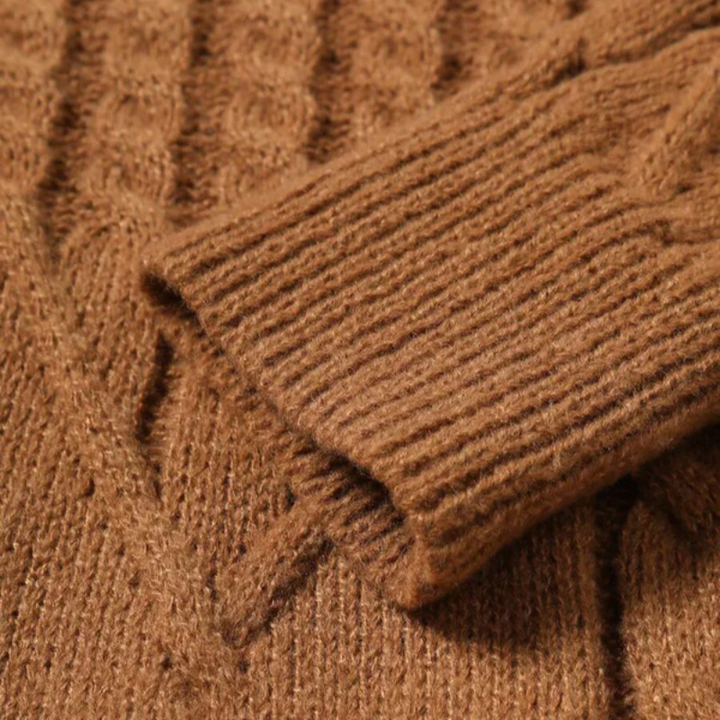 The Greenwich Cable-Knit Turtleneck Sweater