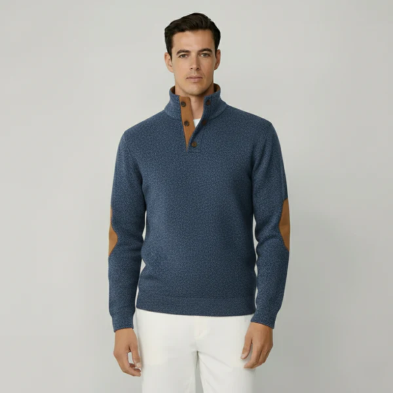 The Cotswold Heritage Button-Neck Pullover