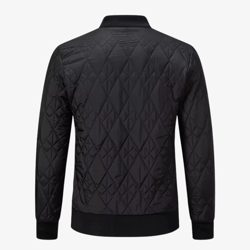 The Mayfair Diamond-Quilted Bomber Jacket