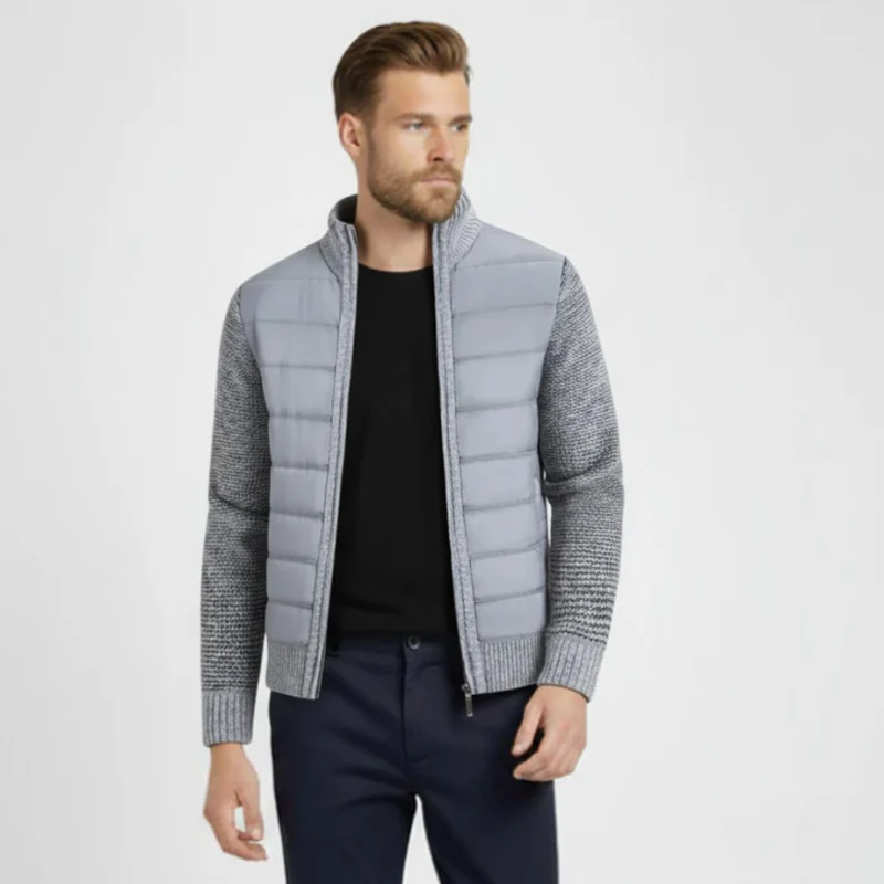 The Vail Hybrid Puffer Cardigan