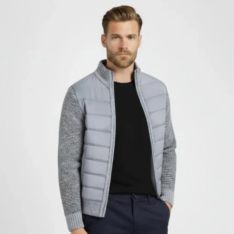 The Vail Hybrid Puffer Cardigan