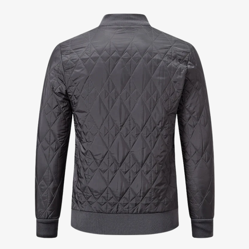 The Mayfair Diamond-Quilted Bomber Jacket