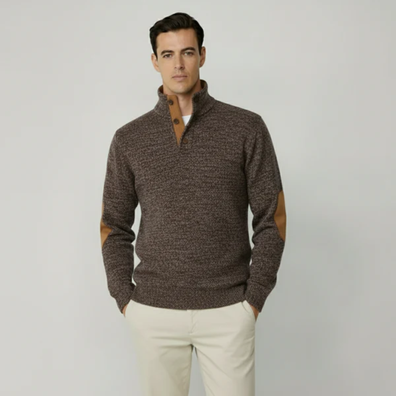 The Cotswold Heritage Button-Neck Pullover