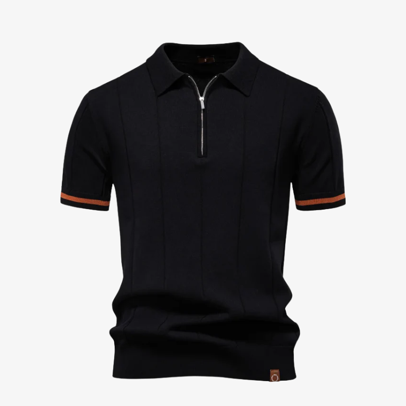 The Dallas Quarter-Zip Performance Knit Polo