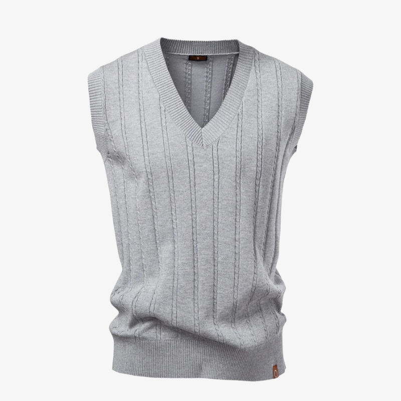 The Princeton Cable-Knit Professional Vest