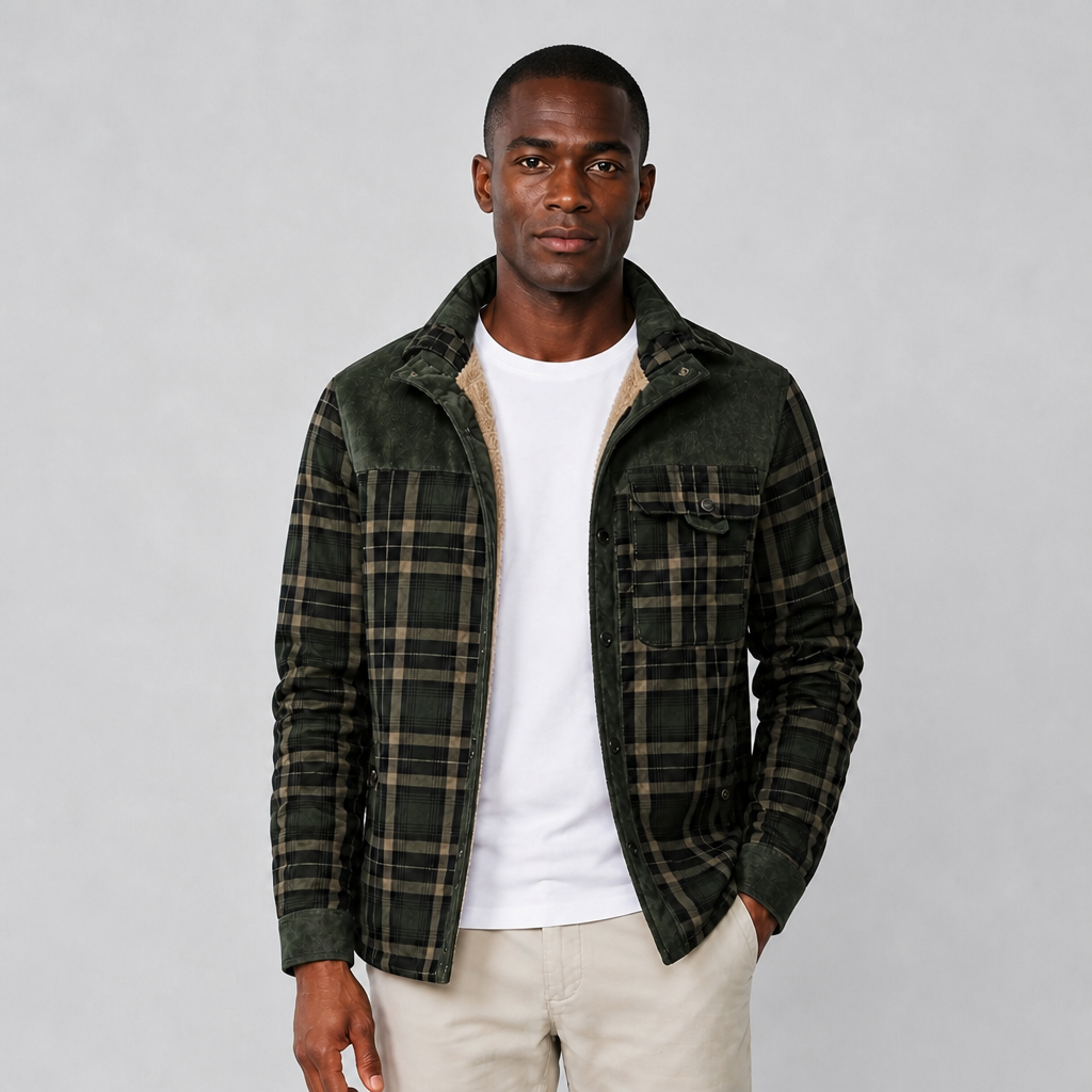 The Aspen Sherpa-Lined Flannel Shirt Jacket