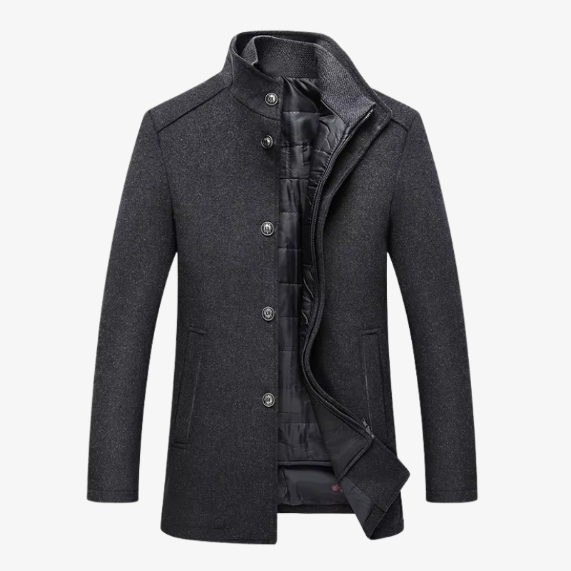 The Manhattan Structured Wool-Blend Overcoat