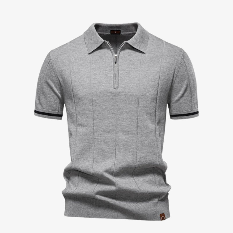 The Dallas Quarter-Zip Performance Knit Polo