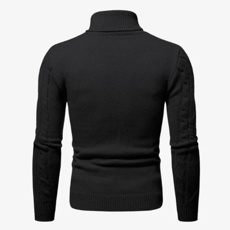 The Greenwich Cable-Knit Turtleneck Sweater