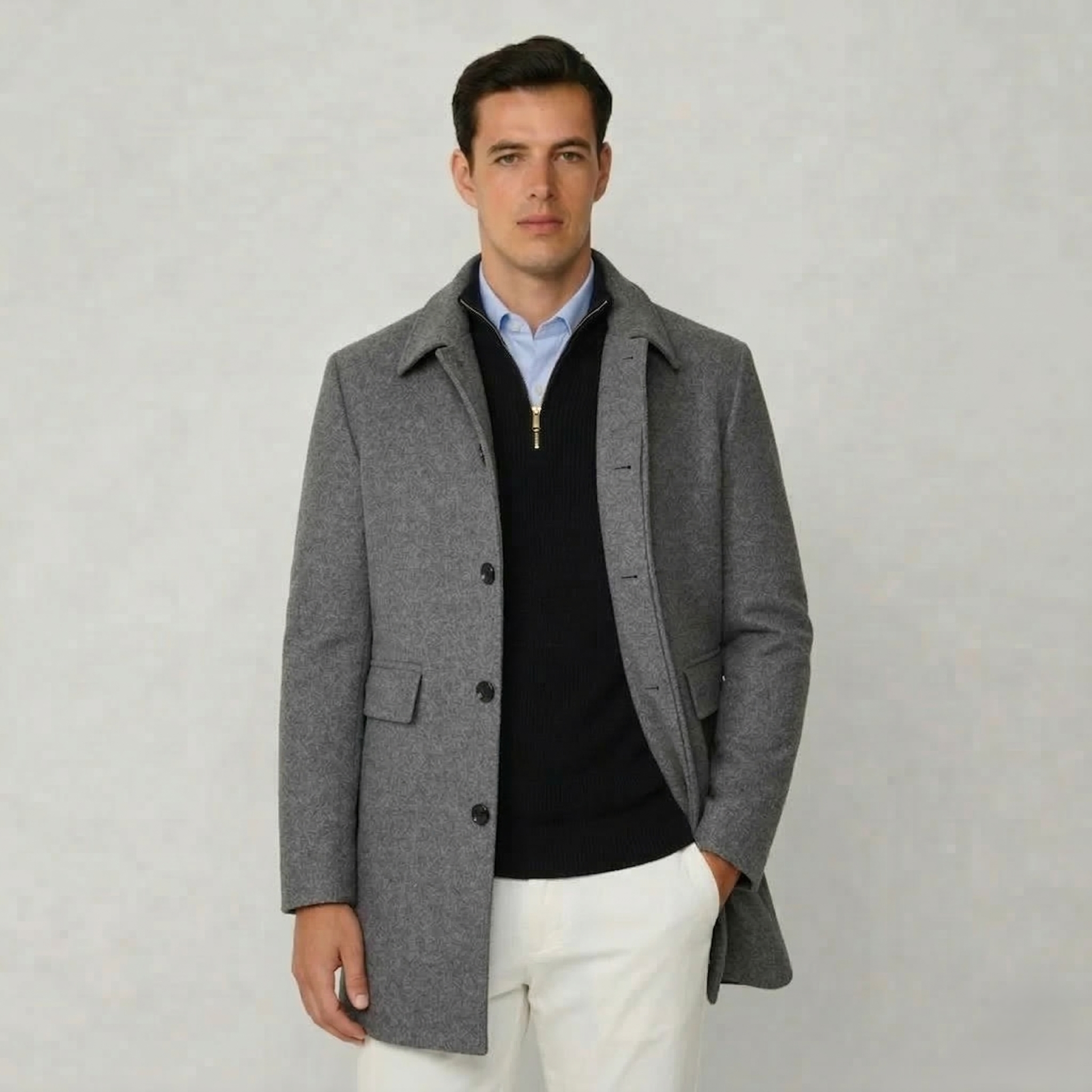 The Windsor Wool-Blend Executive Topcoat