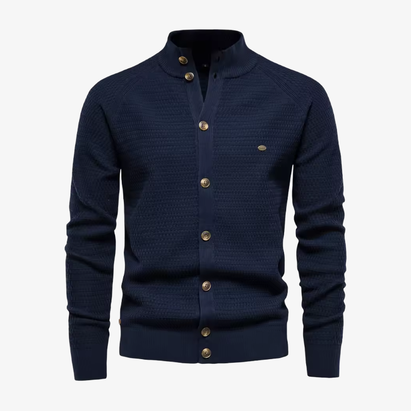 The Newport Mock-Neck Cardigan