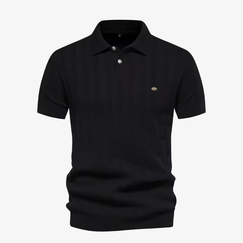 The Sag Harbor Striped Knit Polo