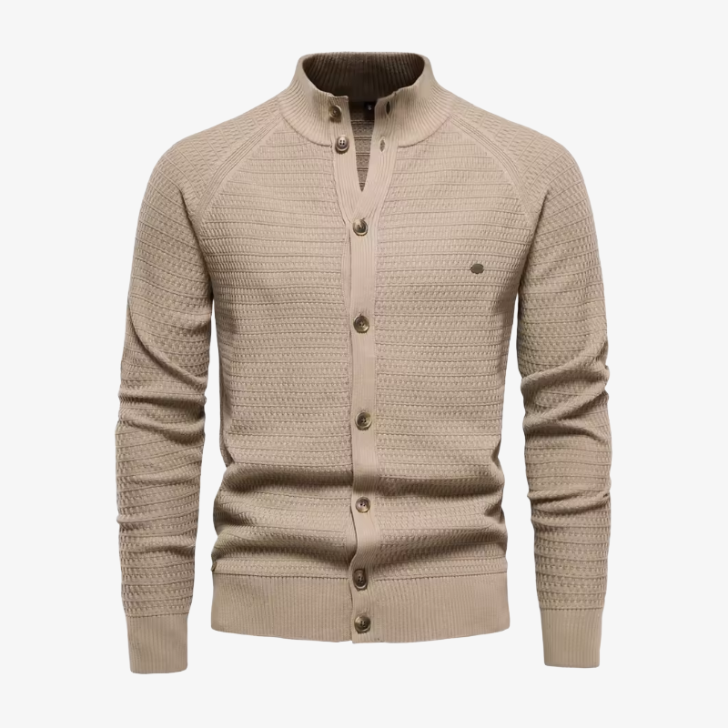 The Newport Mock-Neck Cardigan