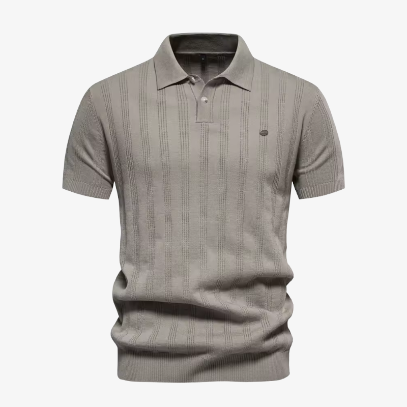 The Sag Harbor Striped Knit Polo