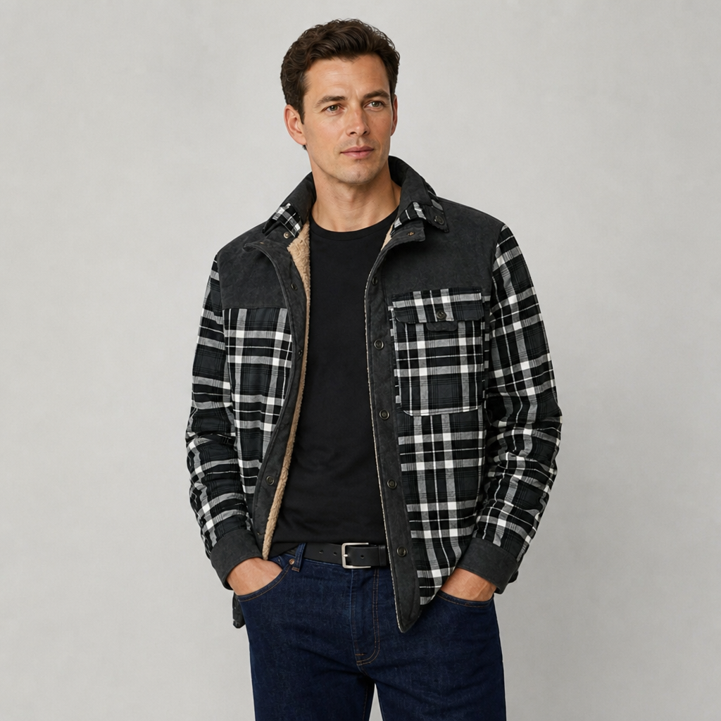The Aspen Sherpa-Lined Flannel Shirt Jacket