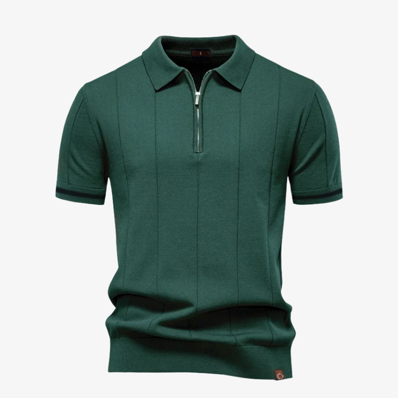 The Dallas Quarter-Zip Performance Knit Polo