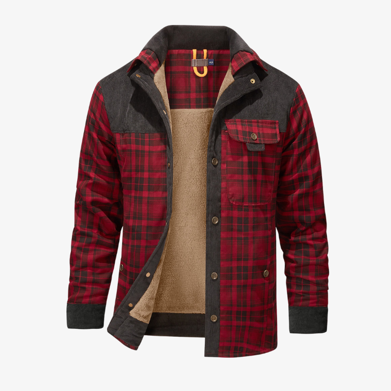 The Aspen Sherpa-Lined Flannel Shirt Jacket