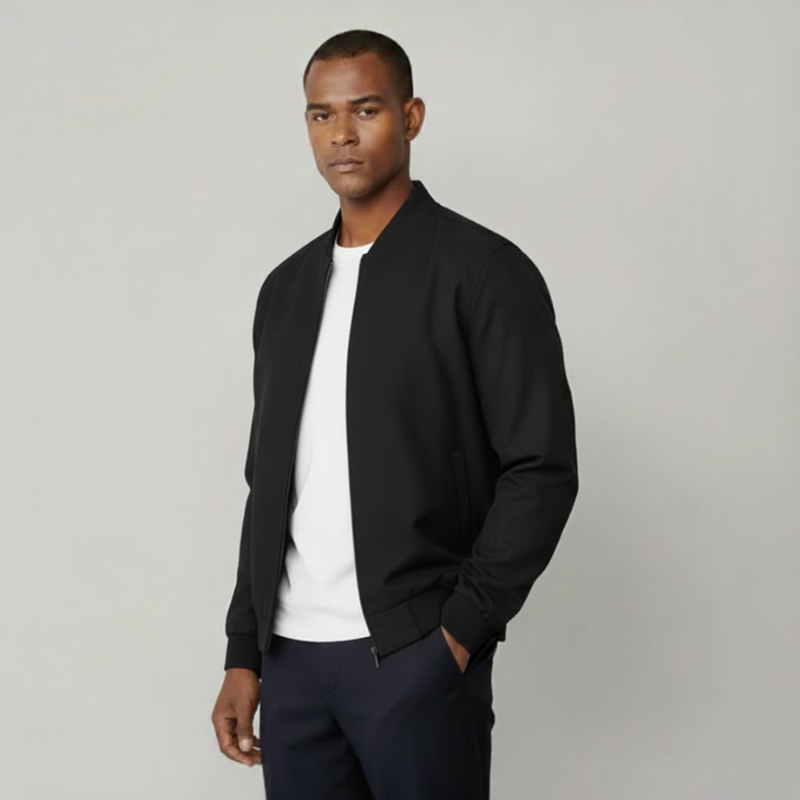 The Kensington Premium Suede Bomber Jacket