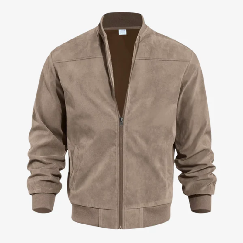 The Kensington Premium Suede Bomber Jacket