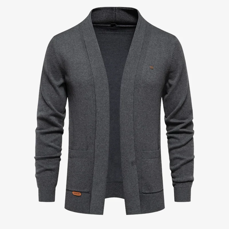 The Hamptons Open-Front Shawl Collar Cardigan