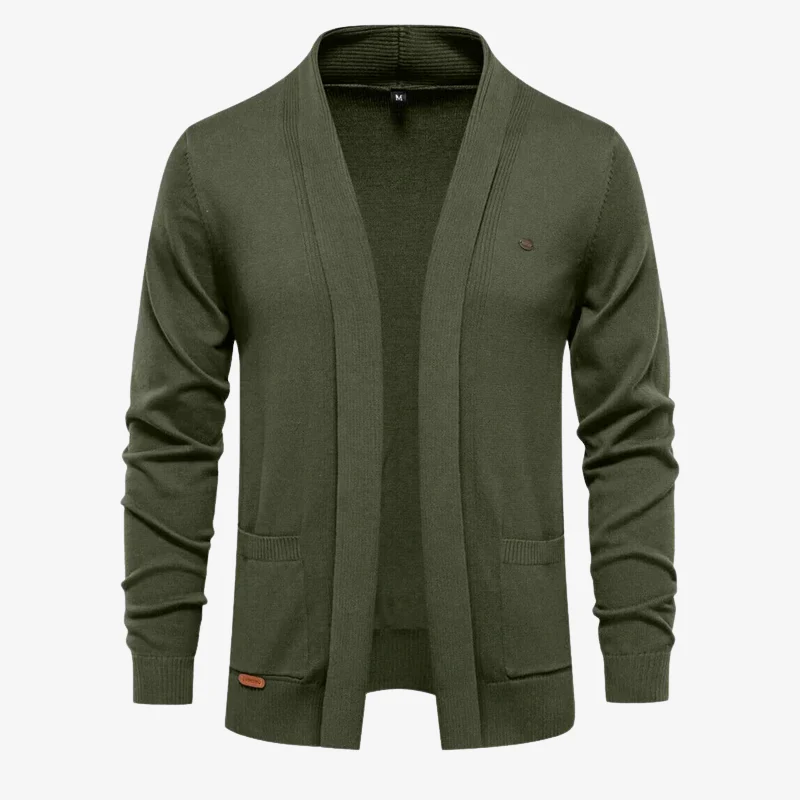 The Hamptons Open-Front Shawl Collar Cardigan