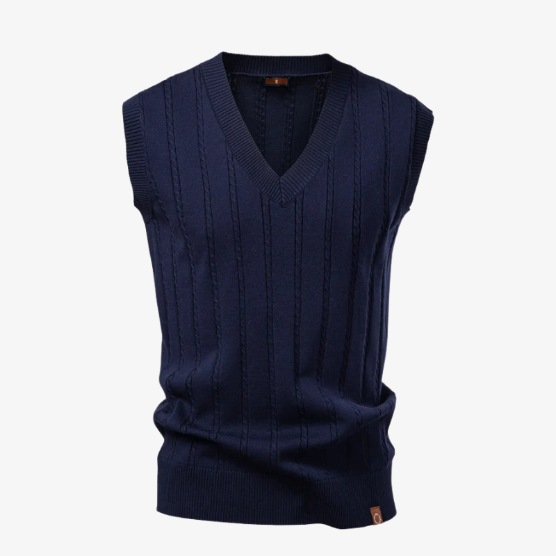 The Princeton Cable-Knit Professional Vest