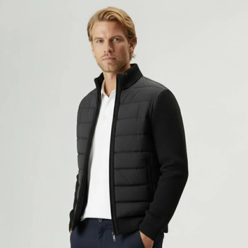 The Vail Hybrid Puffer Cardigan