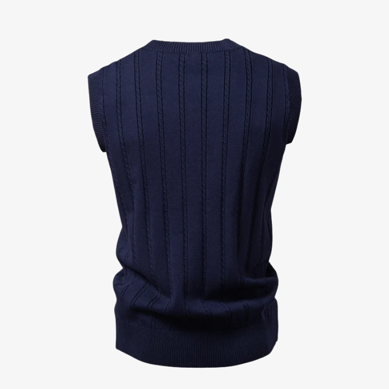 The Princeton Cable-Knit Professional Vest