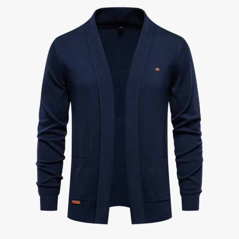 The Hamptons Open-Front Shawl Collar Cardigan