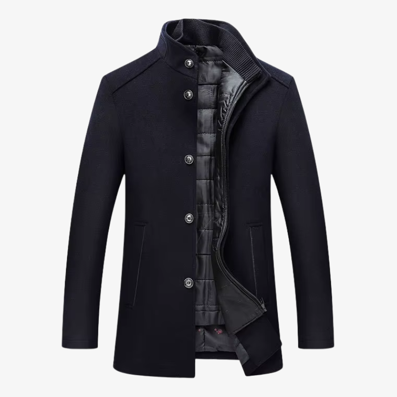 The Manhattan Structured Wool-Blend Overcoat