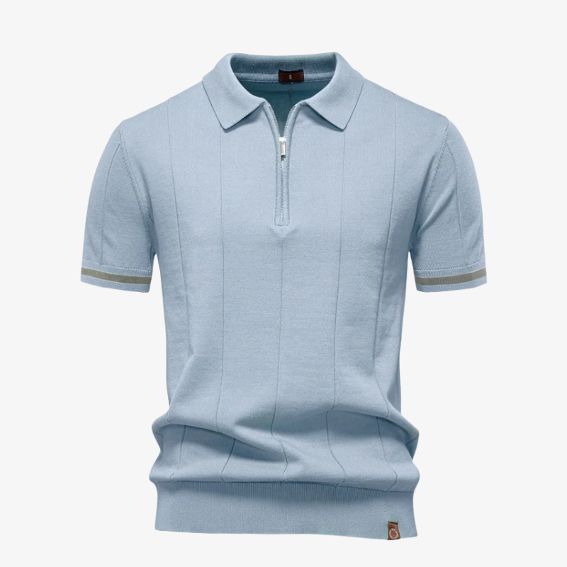 The Dallas Quarter-Zip Performance Knit Polo