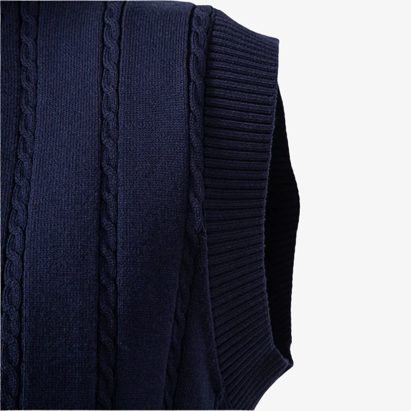 The Princeton Cable-Knit Professional Vest