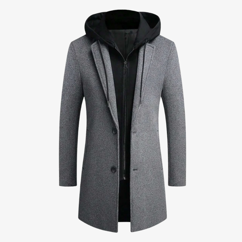 The Hudson Hooded Executive Overcoat