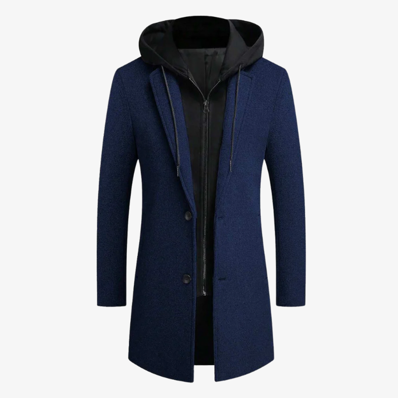 The Hudson Hooded Executive Overcoat