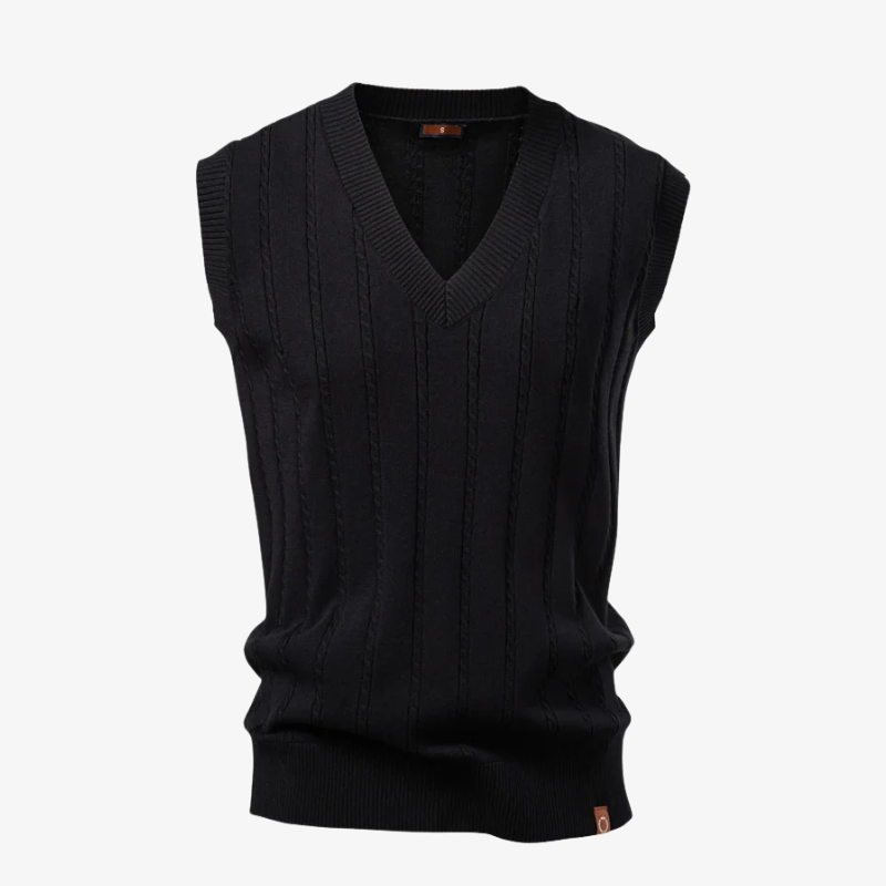 The Princeton Cable-Knit Professional Vest