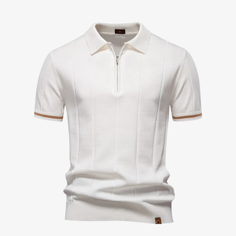 The Dallas Quarter-Zip Performance Knit Polo