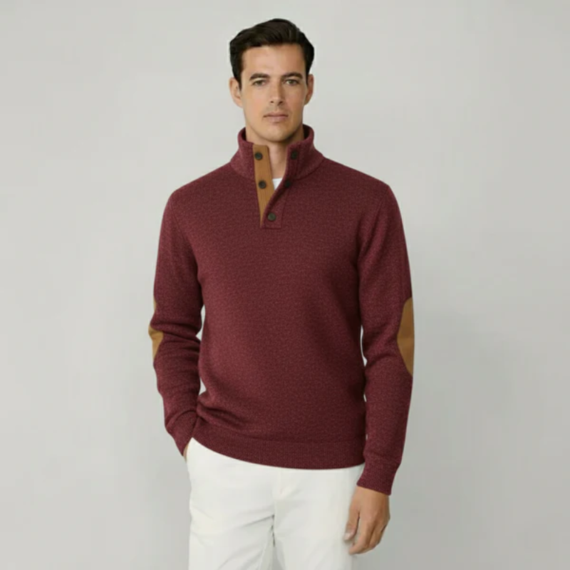 The Cotswold Heritage Button-Neck Pullover