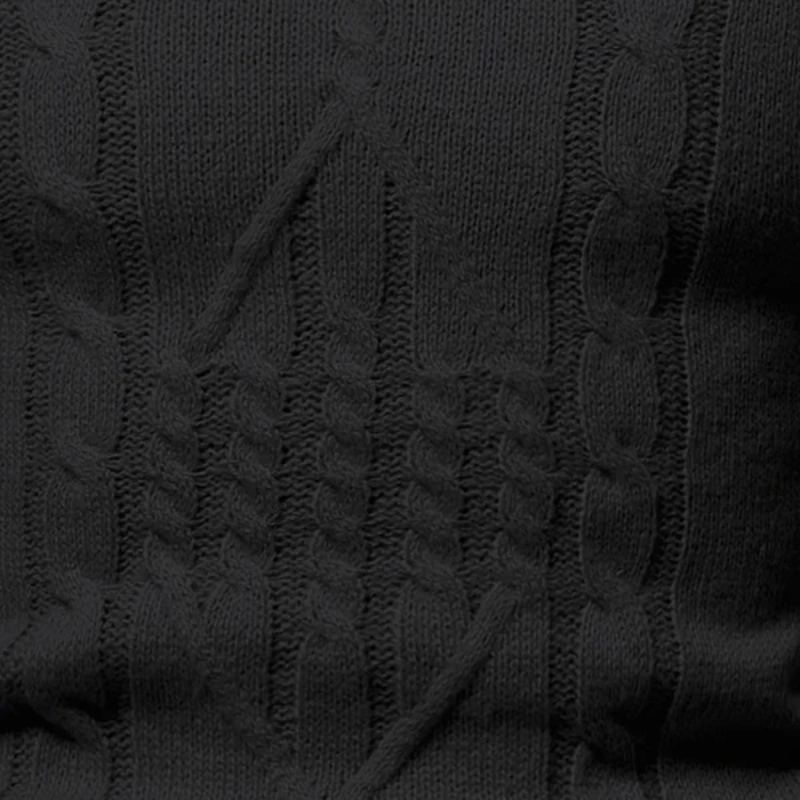 The Greenwich Cable-Knit Turtleneck Sweater