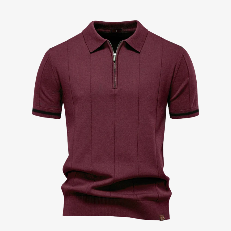 The Dallas Quarter-Zip Performance Knit Polo