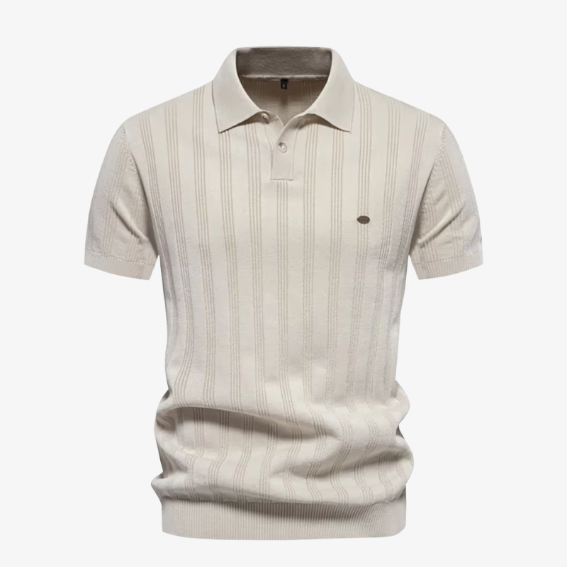 The Sag Harbor Striped Knit Polo
