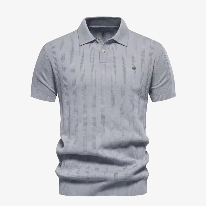 The Sag Harbor Striped Knit Polo